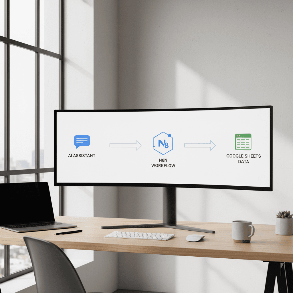 Featured image for Build a Custom AI App with Google AI Studio + n8n
