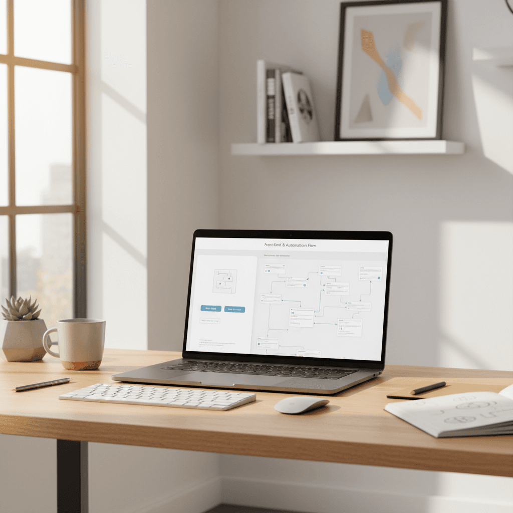 Featured image for No-Code Build: Custom AI App via Google AI Studio + n8n