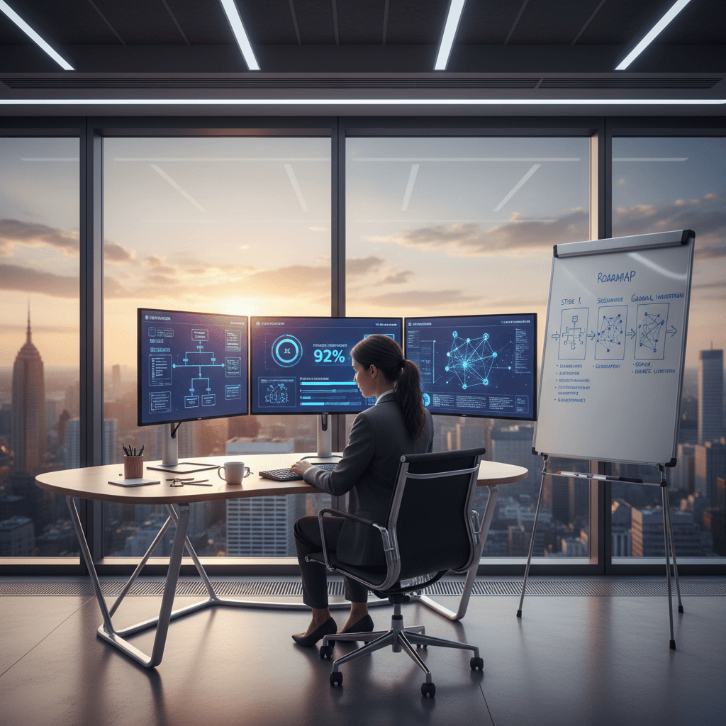 Featured image for The 4-Stage Blueprint to a 7‑Figure AI Business