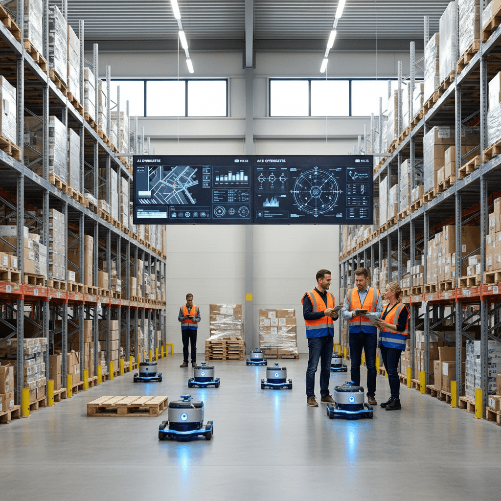 Featured image for Smart warehousing met AI: van menskracht naar denkkracht