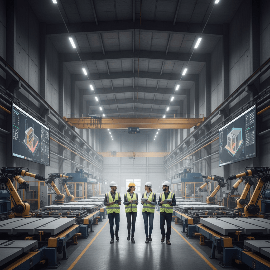 Featured image for Digitale Vorfertigung: Wie ALLPLAN Precast die Baustelle 4.0 treibt