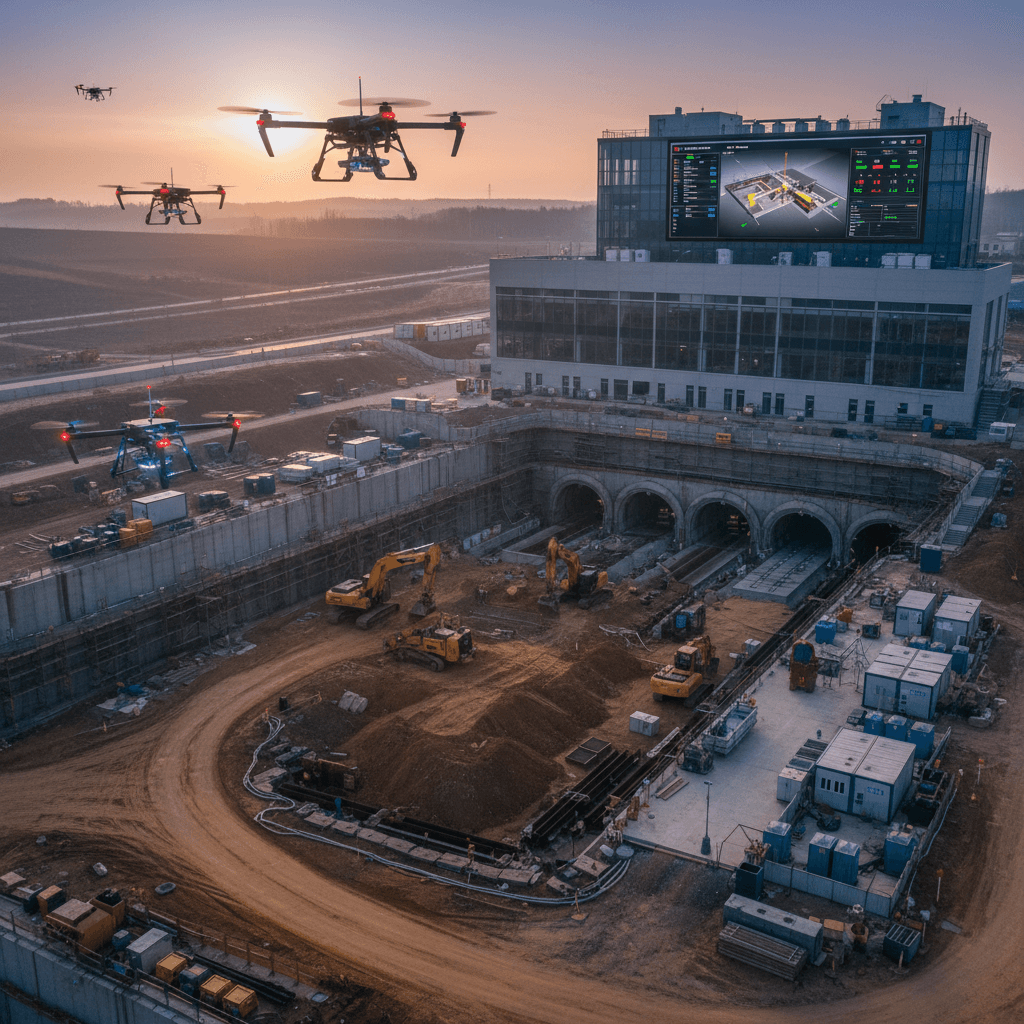 Featured image for å€§èŠæš¡åæšçŸå Žãå€ããAIãããŒã³ç®¡å¶ãšããžã¿ã«ãã€ã³æŽ»çšè¡