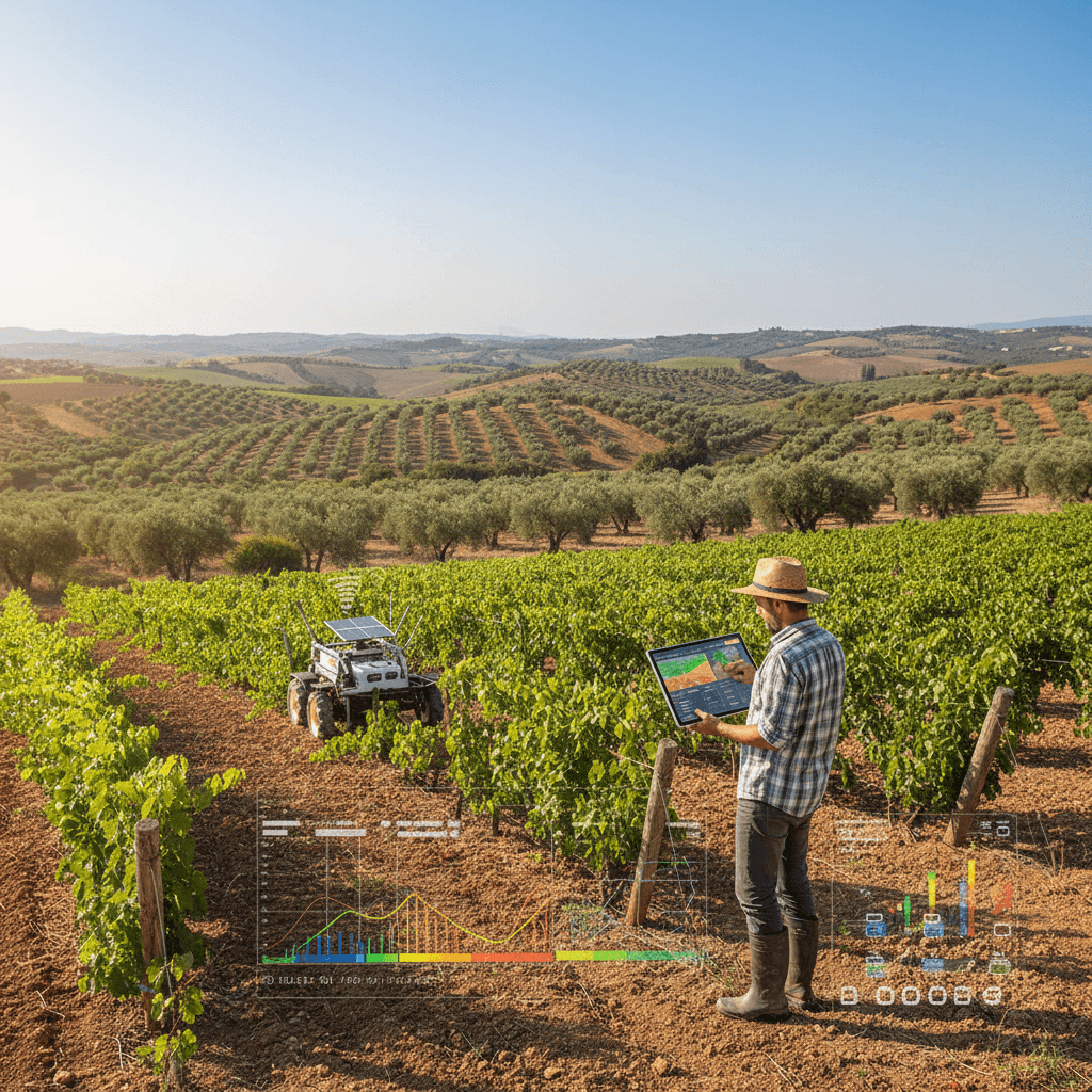 Featured image for Έξυπνη γεωργία στην πράξη: ρομποτική, δεδομένα και AI