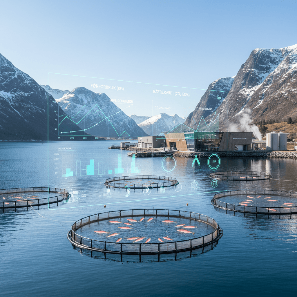 Featured image for Fra marint restråstoff til smart fôr: Slik vil Norge løfte norskandelen i laksefôret