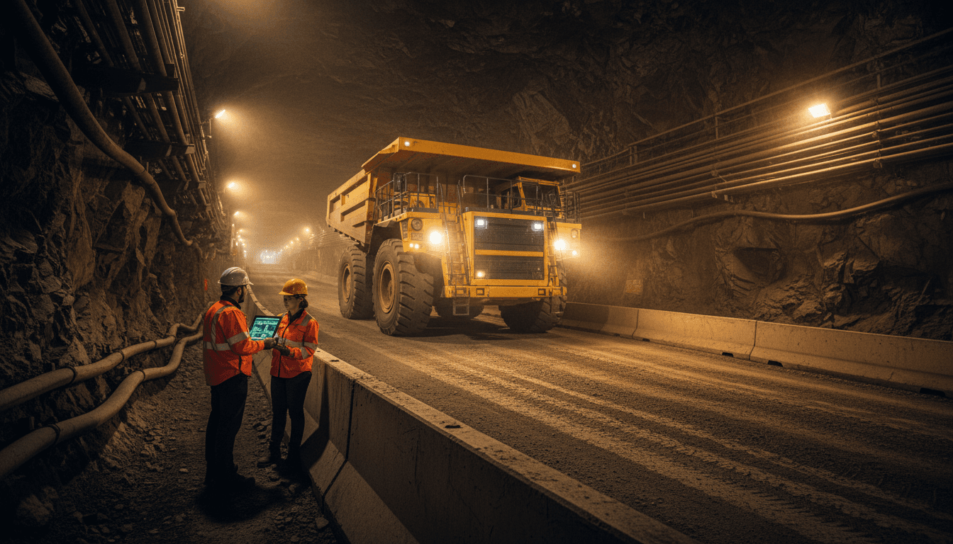 Featured image for IA y camiones eDrive: minería subterránea eficiente